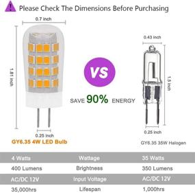 img 2 attached to 💡 Powerful GY6 35 Equivalent Halogen Bulb – Bright 35-40W Non Dimmable Light Solution