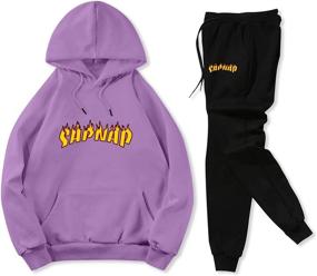 img 3 attached to Tracksuit Hoodies Sweatpants Children Sweatsuit Boys' Clothing : Clothing Sets