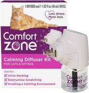 🐱 comfort zone cat calming kit: 1 diffuser + 1 refill | veterinarian recommended for a calm home & reducing spraying, scratching & more! logo