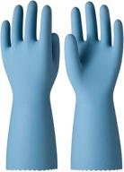 🧤 lanon wahoo sil-pur silicone household cleaning gloves - food grade, unlined dishwashing gloves, non-slip, blue, large - reusable and convenient logo