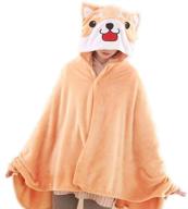 🐶 fuyu cute dog cloak blanket: cozy plush throw blanket for shiba inu cosplay логотип