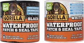 img 4 attached to 🦍 Gorilla 105489 Combo Waterproof Patch & Seal Tape, Black and White, 2 Pack: The Ultimate Solution for All Your Repairs!