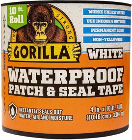 img 2 attached to 🦍 Gorilla 105489 Combo Waterproof Patch & Seal Tape, Black and White, 2 Pack: The Ultimate Solution for All Your Repairs!