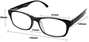 img 1 attached to Stylish Two-Pack of Fashion Readers for Men - Choose Tortoise or Black!