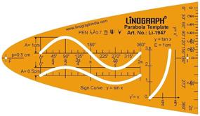 img 1 attached to Parabola Template Drafting Templates Technical