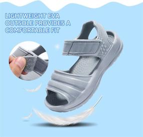 img 2 attached to STQ Toddler Sandals Non Slip Athletic Boys' Shoes : Sandals