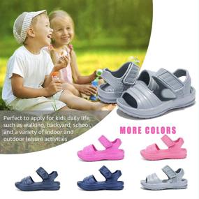 img 3 attached to STQ Toddler Sandals Non Slip Athletic Boys' Shoes : Sandals