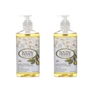 🍋 pack of 2, 8 fluid ounce south of france lemon verbena liquid soap logo