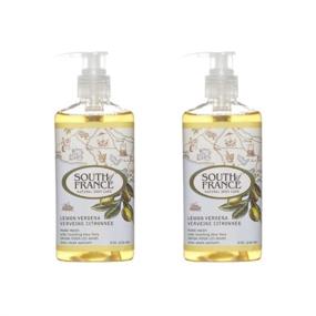 img 1 attached to 🍋 Pack of 2, 8 Fluid Ounce South of France Lemon Verbena Liquid Soap