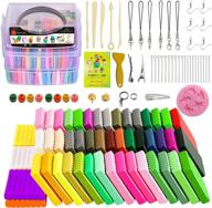 🎨 50-color polymer clay kit for safe and non-toxic diy modeling, oven-baked sculpting clay tools and accessories - ideal gift for artists, adults, and children logo