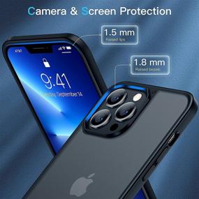 img 1 attached to CASEKOO Frosted iPhone 13 Pro Max Case: Mil-Grade Protection, Slim Fit, Anti-Fingerprint, Shockproof Cover - Black 6.7 inch 2021