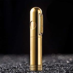 img 4 attached to Morisk Vintage Trench Lighter: Cool, Windproof & Refillable Pipe Lighter