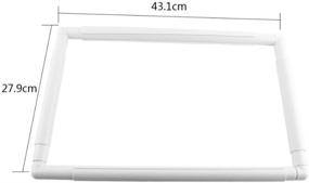 img 2 attached to 🧵 White Plastic ZKer Square Embroidery Hoop - Cross Stitch Frame for Handhold Craft Sewing, Snap Frame Hoop DIY Sewing Tools for Cross Stitching and Quilting