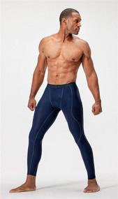 img 3 attached to DEVOPS Compression Baselayer Running Leggings Sports & Fitness in Other Sports