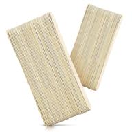 🪒 rayson wax sticks: 100 large wood waxing craft sticks for hair removal & brow shaping logo