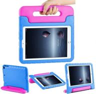 👦 cam-ulata kids ipad 9.7 case: shockproof cover for ipad 2018/2017, air 1 & 2 – pink+blue for girls, boys, toddlers logo