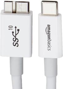 img 2 attached to High-Speed USB Type-C to Micro-B 3.1 Gen2 🔌 Charger Cable - 3ft (0.9m) - Amazon Basics, White