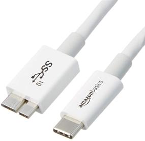 img 4 attached to High-Speed USB Type-C to Micro-B 3.1 Gen2 🔌 Charger Cable - 3ft (0.9m) - Amazon Basics, White