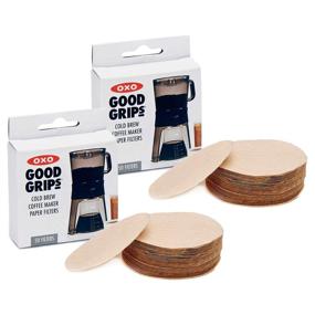 img 4 attached to 🗂️ OXO Good Grips Cold Brew Coffee Maker Replacement Paper Filters, Brown - 100 Filters (2 Packs)