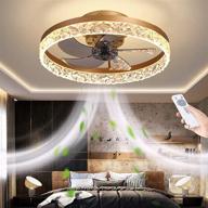 🔌 modern bladeless indoor ceiling fan with lights: remote control, 3 speeds, dimmable 3-color & timing – ideal for kids room, bedroom, living room логотип