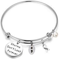 🌧️ qiier storms don't last forever semicolon keychain: suicide prevention and depression awareness jewelry logo