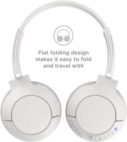 img 3 attached to 🎧 TCL MTRO200BT Wireless On-Ear Headphones - Super Lightweight with 32mm Drivers, Immersive Bass, and 20-Hour Playtime – Ash White