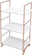 rose gold 3-tier bathroom 💄 countertop organizer for kitchen and makeup storage logo