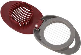 img 2 attached to 🍓 Stainless-Steel Boiled Egg Cutter and Fruit Slicer - Red Strawberry Cutting Wires for Kitchen Egg Slicers