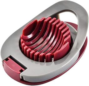 img 4 attached to 🍓 Stainless-Steel Boiled Egg Cutter and Fruit Slicer - Red Strawberry Cutting Wires for Kitchen Egg Slicers