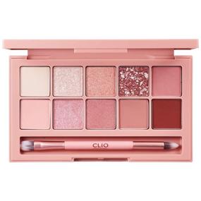 img 4 attached to ✨ CLIO Pro Eye Shadow Palette - Simply Pink (#01), Highly Pigmented with Matte, Shimmer, Glitter, Pearls, and Long-Wearing Formula