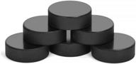 🏒 ice hockey pucks: perfect for practicing and classic training, official regulation size, 6oz, 3-inch thickness in sleek black логотип