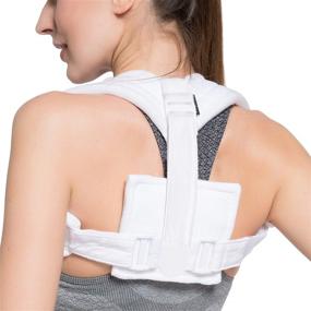 img 4 attached to 📦 VELPEAU Figure 8 Clavicle Brace - Collarbone Support Sling for Injuries & Fractures, Shoulder Posture Corrector for Men and Women (Medium) - Enhanced SEO