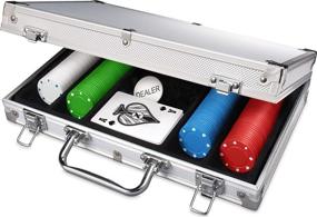 img 3 attached to 🃏 Premium 200-Piece Poker Set in Sleek Aluminum Case – Enhanced SEO