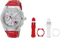 technomarine women's 'cruise' stainless steel and leather casual watch with quartz movement logo