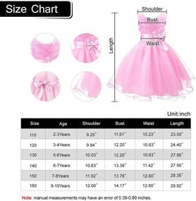 img 1 attached to Acecharming Flower Formal Wedding Bridesmaid Girls' Clothing