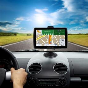 img 2 attached to 2020 GPS Navigation for Car Truck - 7 Inch Touch Screen, Voice Broadcast, Camera Warning & Free Map Update