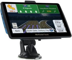 img 4 attached to 2020 GPS Navigation for Car Truck - 7 Inch Touch Screen, Voice Broadcast, Camera Warning & Free Map Update