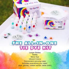 img 1 attached to Rainbow Tie Dye Kit - Ultimate DIY Party Bundle for Kids and Adults