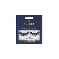 💃 eylure dramatic false lash style 126: reusable black lashes with adhesive - 1 pair logo