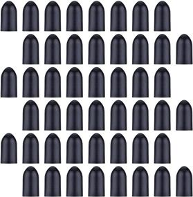 img 4 attached to eBoot Black Rubber Pourer Cap Dust Covers for Liquor Bottle Pour Dispenser Spouts - 48 Pack