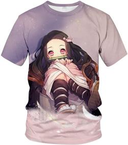 img 3 attached to 👕 Multicoloured1 Men's Clothing: TiwBski Slayer Nezuko T-Shirt - Unleash Your Anime Style!