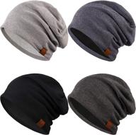 🧢 winter essential: syhood slouchy beanie hat - stylishly oversized skull cap for women and men logo