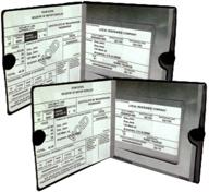 держатели для документов с защитой для страховых полисов на автомобиль - необходимый аксессуар для каждого транспортного средства - комплект из 2 шт. logo