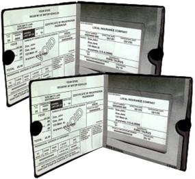 img 2 attached to Держатели для документов с защитой для страховых полисов на автомобиль - необходимый аксессуар для каждого транспортного средства - комплект из 2 шт.