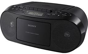 img 2 attached to Sony Portable Stereo CD Player & Tape Cassette Recorder with Digital Tuner AM/FM Radio & Mega 🎵 Bass Reflex Stereo Sound System Including 6ft CubeCable Aux Cable to Connect iPod, iPhone, or MP3 Digital Audio Player