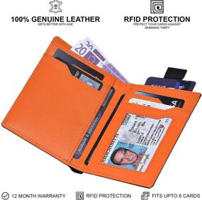 img 2 attached to SKENZBI RFID Wallets Men Compartment