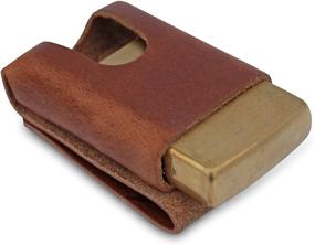 img 1 attached to 🔥 Zippo Lighter Belt Case - Leather Lighter Pouch by American Bench Craft - Lighter Belt Sheath