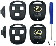 🔑 2pcs keyless entry remote control key case for lexus es gs gx is ls lx rx sc - fob cover case without blade logo