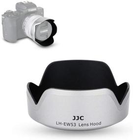 img 4 attached to Silver JJC Lens Hood Shade for EF-M 15-45mm f/3.5-6.3 is STM Lens | Compatible with EOS M50 M5 M6 Mark II M200 M100 M10 | Replacement for EW-53 Hood