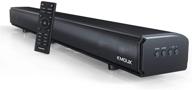 🔊 kmouk tv soundbar, 2.1ch soundbar with built-in dual subwoofers, 6-speaker soundbar with 4 equalizer modes, bluetooth 5.0, hdmi arc/optical/aux connectivity, wall mountable soundbar for home logo